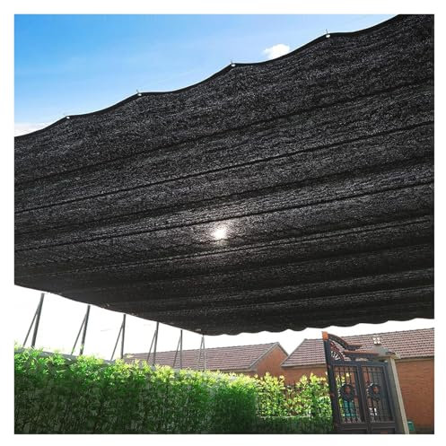 Lona de malla for sombra, privacidad, red de sombra transpirable, bloqueador solar negro, red de tela for sombra, 90% resistente a los rayos UV, toldo for ático, cochera, patio, camping(2x3m/6.6x9.8ft