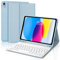 Custodia con Tastiera Magnetica per iPad 10a Generazione 2022, Custodia con Bluetooth QWERTY Italiano, Supporto Apple Pencil, Rimovibile & Leggera, Compatibile al 100% con iPad 10.9 (Azzurro)