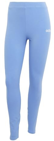 adidas Damen ESSENTIALS LINEAR COTTON LEGGINGS, blue fusion/white, XS