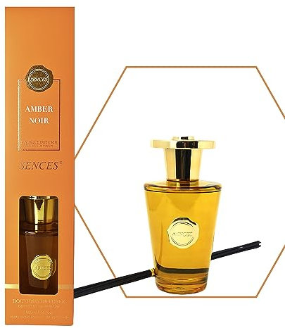 Boutique Reed Diffuser 1000ml Scented Wick Fragrance Amber Noir Aromatherapy