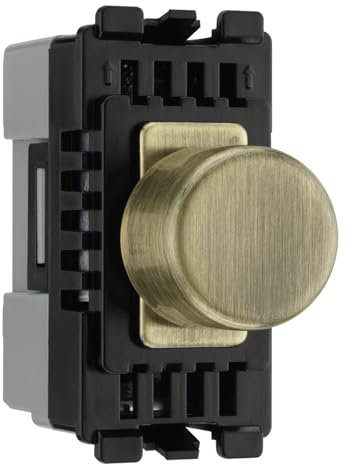 BG RABDLT Antique Brass Trailing & Leading Edge Dimmer Module Grid Light Switch