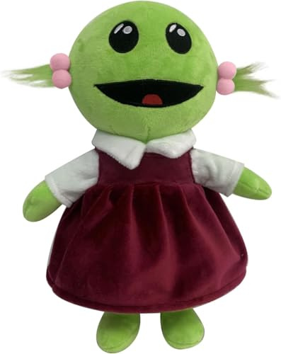 30cm Mona Plüschtiere,Niedliche Nanalan Plüschtiere,Grüne Alien Plüsch Puppe,Nanalan Mona Plüschtiere Kissen für Spielefans,Geschenke für Kinder Geburtstag Weihnachten