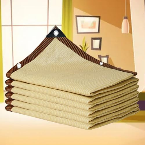 KSQP Filet Ombrage Pergola Sable Ombrage Terrasse Toile Ombrage Extérieur 5x4 Imperméable Jardin des Fleurs Serre Grange ou Chenil Toit Couvre,beige-4x5m
