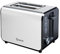 Quest 34579 2 Slice Toaster with Extra Wide Slots / 7 Browning Levels/Reheat & Defrost/Crumb Tray & Cord Storage / 950W / Sleek Stainless Steel Design
