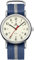 LN LENQIN Herrenuhren Militär Uhren Analog Quarz Uhren Armee Uhren Herren Wasserdicht Armbanduhren Sportuhr mit Nylonband (Graublau Silber Gelb)