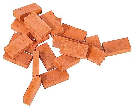 GALPADA 20 Pcs Mini Brick Models DIY Simulation Rectangle Shape for Microlandscape Decoration for Building Dollhouses Gardens and Creative Projects
