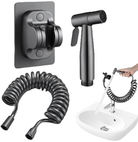 Douchette de Toilette,Douchette Manuelle pour Toilette avec Flexible | Connexion Étanche, Économiseur d'Eau pour Nettoyage Hygiénique Bébé et Animal
