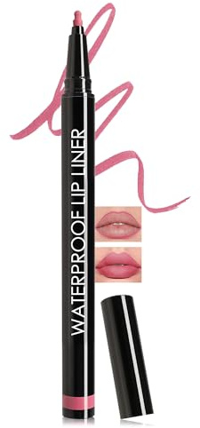 Matte Lipliner Wasserfest Rose, Langanhaltender Wischfest Lip Stain Pencil | Hochpigmentierter Flüssiger Lippenstift Mark, Smooth Moisturizing Lippenkonturenstifte Lipgloss, Natürlicher Tattoo-Effekt