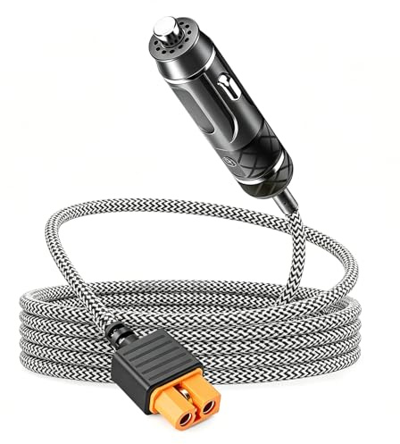 KFD 12V Autoladekabel XT60i XT60 KFZ Ladekabel für ECOFLOW Delta 3 Max Plus Tragbare Powerstation Delta 2 Pro Max Plus Anker SOLIX C1000 C2000 Gen 2 FOSSIBOT F1800 BLUETTI Elite 100 V2 Solargenerator