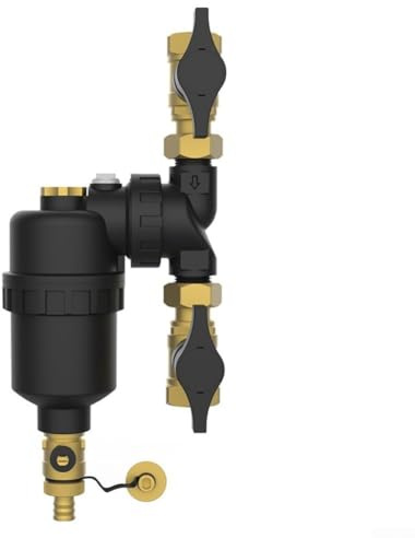 FABULETTA Magnetic Water Filter Pre-Filter With Built-In On Off Handle And Copper Construction For Wall-Hung Boiler Protection DN25(DN20)