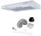 Cookology VISOR600WH DK1M120 60cm Visor Cooker Hood | Extractor Fan in White with Duct