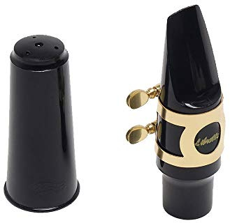 Libretto Tenor Saxophone Mouthpiece Kit, Giftable Standard Mouthpiece Set: ABS 5C Mouthpiece, Plastic Cap, Gold Lacquered Ligature. Finely Designed for Beginners and Intermediates