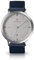 Lilienthal Berlin Zeitgeist Automatik Uhr All Silver – hochwertige Herrenuhr am dunkelblauen Lederarmband aus silbernem Chirurgenstahl mit einem Automatikwerk & Saphirglas – 42,5 mm