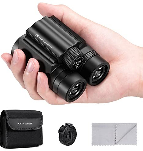 K&F Concept 8x21 Kompaktes Ferngläser für Kinder und Erwachsene, mit BAK4 Prisma, FMC Objektiv, IP65 Wasserdicht & Nackenriemen für Vogelbeobachtung, Jagd, Reisen, Camping, Sternenguckerei