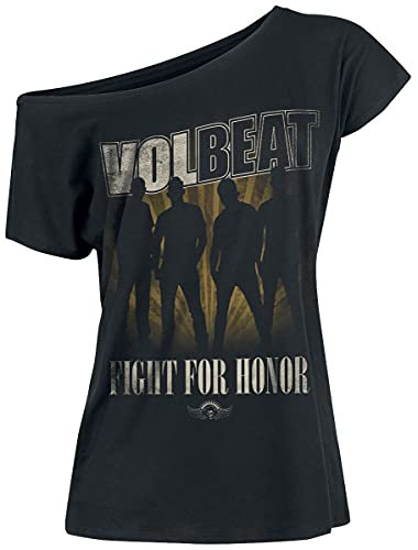 Volbeat Fight for Honor Frauen T-Shirt schwarz M 100% Baumwolle Band-Merch, Bands