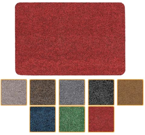 ANRO Fußmatte Schmutzfangmatte Türmatte rutschfest Fußabstreifer abwaschbar robust für Eingang, Haustür, Flur innen & außen Poet Küche, 60 x 40 cm (Rechteckig)