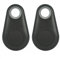 TOTMOX 2x Smart Key Finder Locator Bluetooth Wireless Anti smarrimento Dispositivo sensore di allarme Telecomando per bambini Localizzazione Chiavi del telefono Portafogli Bagaglio Trova oggetti, Nero