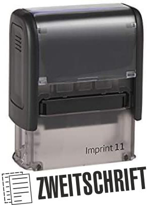 Selbstfärber Imprint 2/Lagertext – Zweitschrift - von Kaufhaus2010 – Office Stempel zur Kennzeichnung von Dokumenten 46 mm lang