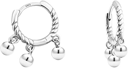SOFIA MILANI - Damen Ohrringe 925 Silber - Gedrehte Kugel Creole - E1368