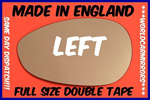 suitable FIAT 500 500c 2007-2021 DOOR WING MIRROR GLASS by WCM LEFT SIDE