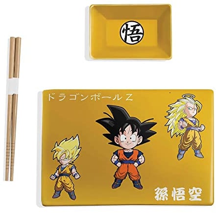 Dragon Ball Z Chibi Styled Sushi Set with Chopsticks, by JustFunky
