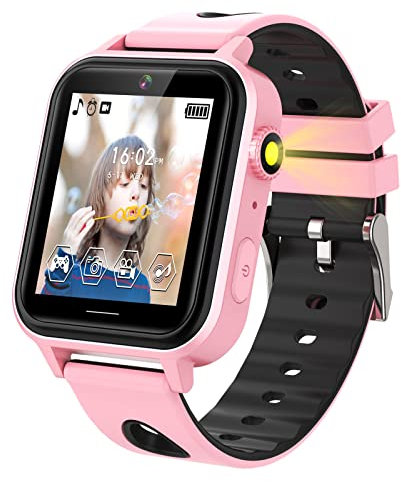 jianyana Smart Watch für Kinder, Kids Smartwatch mit Musik Player, 18 Spiele, Videowecker, Kamerarechner, Taschenlampe, Geschenke Geburtstag für 3-12 Jungen Mädchen
