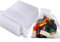 Intckwan 50 bolsas de organza blancas, 9 x 12 cm, de organza, regalo, joyas, bodas, caramelos, con cordón de satén, para festivales, fiestas y bodas