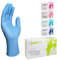 Guantes Desechables de Vinilo, 100 unidades/caja, Sin Polvo, Guantes de Vinilo, Guantes Desechables (M, Azul)