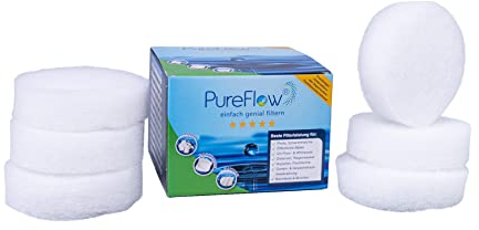 PureFlow EGO-3 (2 Filter) Ø15cm, bestehend aus je 3 Wechselfilter, ohne Behälter. Beste Filtration für EGO3 Behälter und Whirlpools. 2x3 Filterdisks einzeln austauschbar, ersetzt Filterbälle