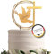 Cake Topper Taufe Gold; Kommunion; Konfirmation; Tortentopper; Glaube; Kuchentopper; Kuchen Topper; Caketopper Name…