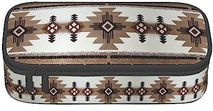 Federmäppchen mit großem Fassungsvermögen, strapazierfähiges Oxford-Gewebe, für Schule und Büro, Unterwasser-Ozeanblick, Indianer, Einheitsgröße, Taschen-Organizer