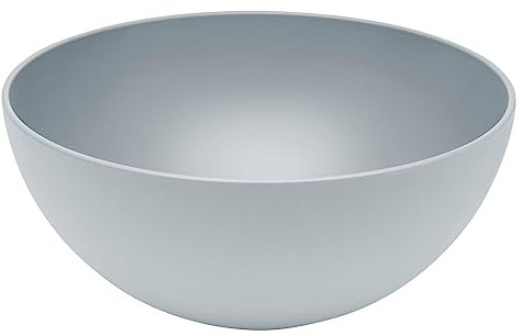 Magu Natur-Design Schüssel Grau Ø 26 cm aus einem Polymer aus natürlichen Materialien Servierschüssel Salatschüssel Obstschale