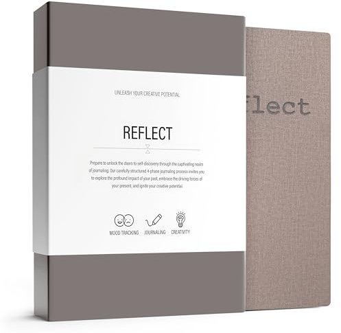MindPanda Reflect Journal – Das ultimative geführte Tagebuch mit täglichen Aufforderungen für Dankbarkeit, Achtsamkeit & tägliche Reflexion – Stimmungs-Tracker & Dankbarkeitsprotokoll für Glück &