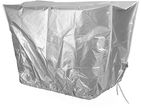 Housse de Climatiseur de Fenêtre Extérieure, Housse d'unité Imperméable et Respirante pour unité Centrale de Meuble Housse de Protection pour Patio Extérieur (86x35x60cm /