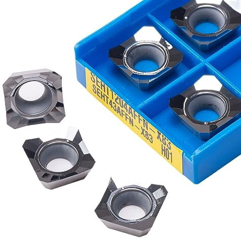 10 teile/schachtel SEHT1204 AFFN X83 H01 Aluminium Hartmetall Einsatz Legierung Fräsen Wende Drehwerkzeug SEHT 1204 Gesicht CNC Drehmaschine SEKT1204