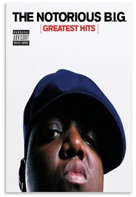 EKoKim Rap-Album Greatest Hits Poster, dekoratives Gemälde, Leinwand, Wandposter und Kunstdruck, modernes Familienschlafzimmer-Dekor-Poster, 20 x 30 cm