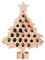 PRTECY Weihnachtsbaum Adventskalender Alkoholhalter, Weihnachten Countdown Adventskalender Weihnachtsbaum Weinregal Adventskalender für Zuhause (S Baumform)