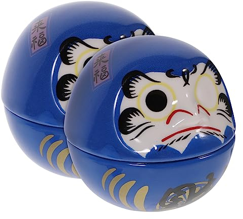 BRIGHTFUFU Set Mit 2 Puppen Im Japanischen Stil Keramik Dekoratives Becherspielzeug
