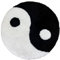 Beyond Deco Handgetufteter Yin-Yang-Teppich, 69,8 cm, weich, trendig, rund, cooler Teppich für Wohnzimmer, Küche, Kinderspielzimmer, Design-Heimdekoration mit niedlicher, langlebiger Teppichmatte