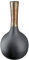GILDE große Deko Vase XL Flaschenvase aus Glas - Blumenvase Moderne Deko Wohnzimmer Tischdeko - Farbe: Schwarz Gold - Höhe 45 cm