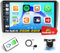 [2+32G] Android 13 mit Navi Autoradio für Audi A3 2008-2012,9 Zoll Touchscreen Radio mit Carplay Android Auto GPS WiFi FM/RDS Bluetooth Mirror Link Canbus + AHD Backup Kamera & Mic