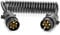 XoiesLAuto 2.5M 7Pin Trailer Extension Cable with Trailer Adapter Plug Connector(Male to Male) 7 Core Trailer Extension Cable Lead Towing Adapter Cable Connector for Towing Caravan Truck