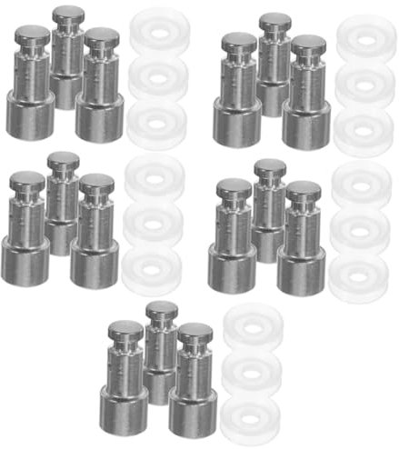 TOPBATHY 15pcs Cooker Valves Pressure Cooker Float Valve Replacement Sealing for Preshure King Pro Lid