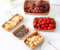 UNGFEI 100 bandejas de papel kraft para alimentos, 13 x 8 x 4 cm, mini cajas de papel rectangulares para alimentos cocidos y decoración de galletas, transportador para cajas de cupcakes, galletas y