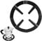 Cast Iron Universal Mocha Pot Stand Gas Ring Reducer for Coffee Pot Pan, Gas Hob Essential, Espresso Machine Saucepan Moka Pot Frying Pan Tea Kettle Butter Warmer Turkey Warmer Omelet Pan Stovetop Cof