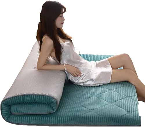 Matratze Faltbare Schaumstoffmatratze mit Bezug 120x200x10cm | Campingmatratze Reisematratze Gästematratze Faltmatratze Bodenmatratze