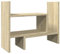 vidaXL Schreibtisch Organizer, Tischorganizer DIY Drehbar Verstellbar, Regal Bücherregal für Büro Zuhause, Schreibtischregal Büro-Organizer, Sonoma-Eiche Holzwerkstoff
