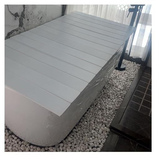 Bandeja plegable de PVC para bañeras estándar, a prueba de polvo, estante de baño para relajación, multifuncional, 70 x 150 x 0,6 cm