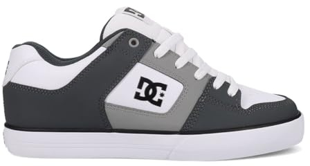 DC Shoes Pure - Leather Shoes for Men - Leather Shoes - Men - Grey