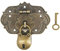 BARRU Set da 3 pezzi Chiusure antiche Vintage- Design in Ferro Bronzo, Chiusure per mobili, Accessori di Serratura per Tende, Serrature per Casse e cassetti scorrevoli